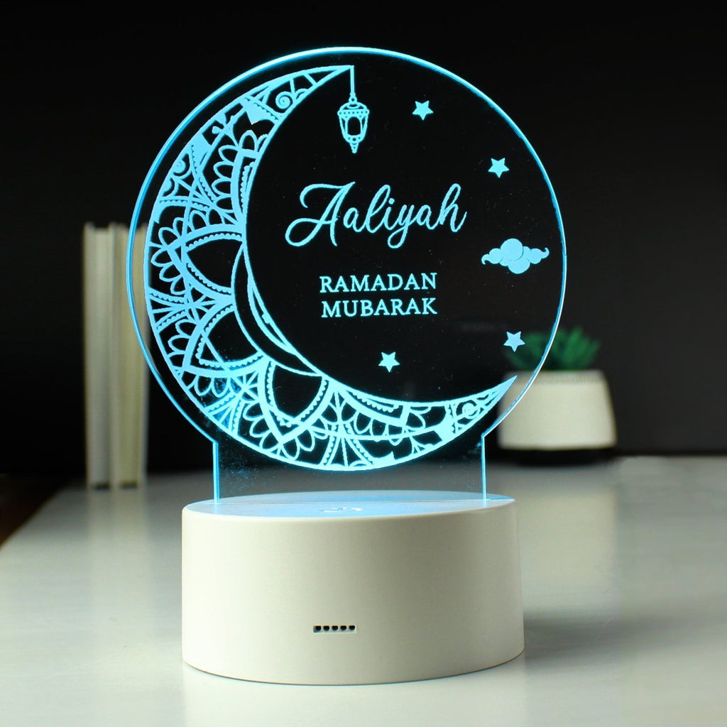 Personalised Eid and Ramadan LED Light - Engraved Memories