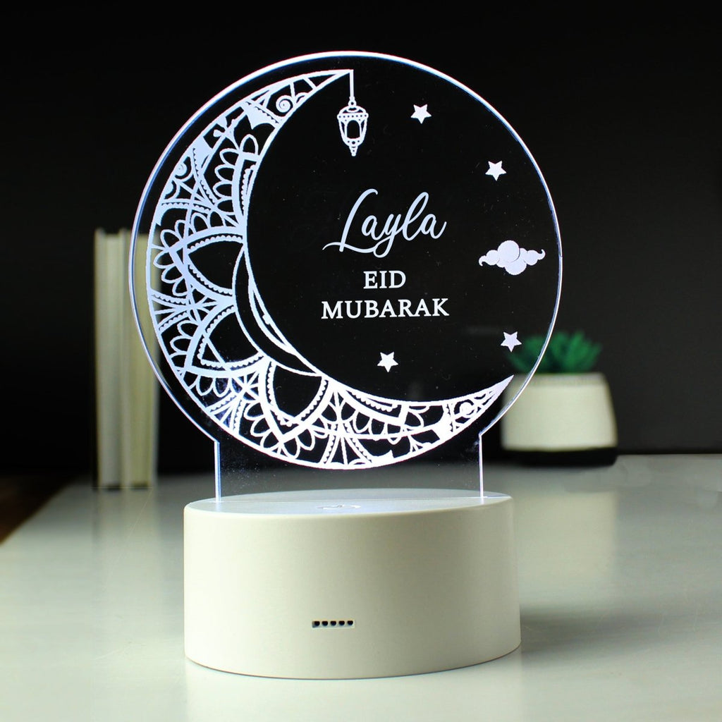 Personalised Eid and Ramadan LED Light - Engraved Memories