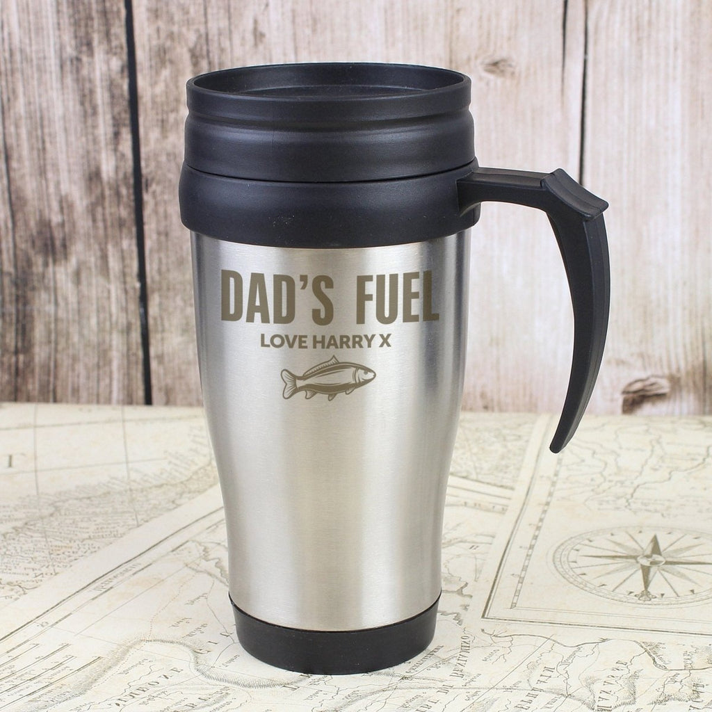 Personalised Fishing Travel Mug - Engraved Memories