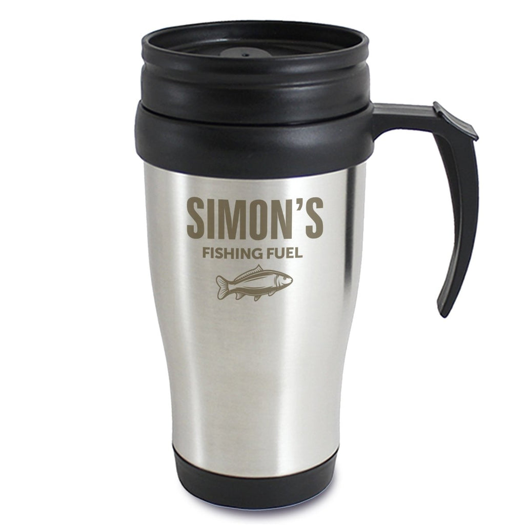 Personalised Fishing Travel Mug - Engraved Memories