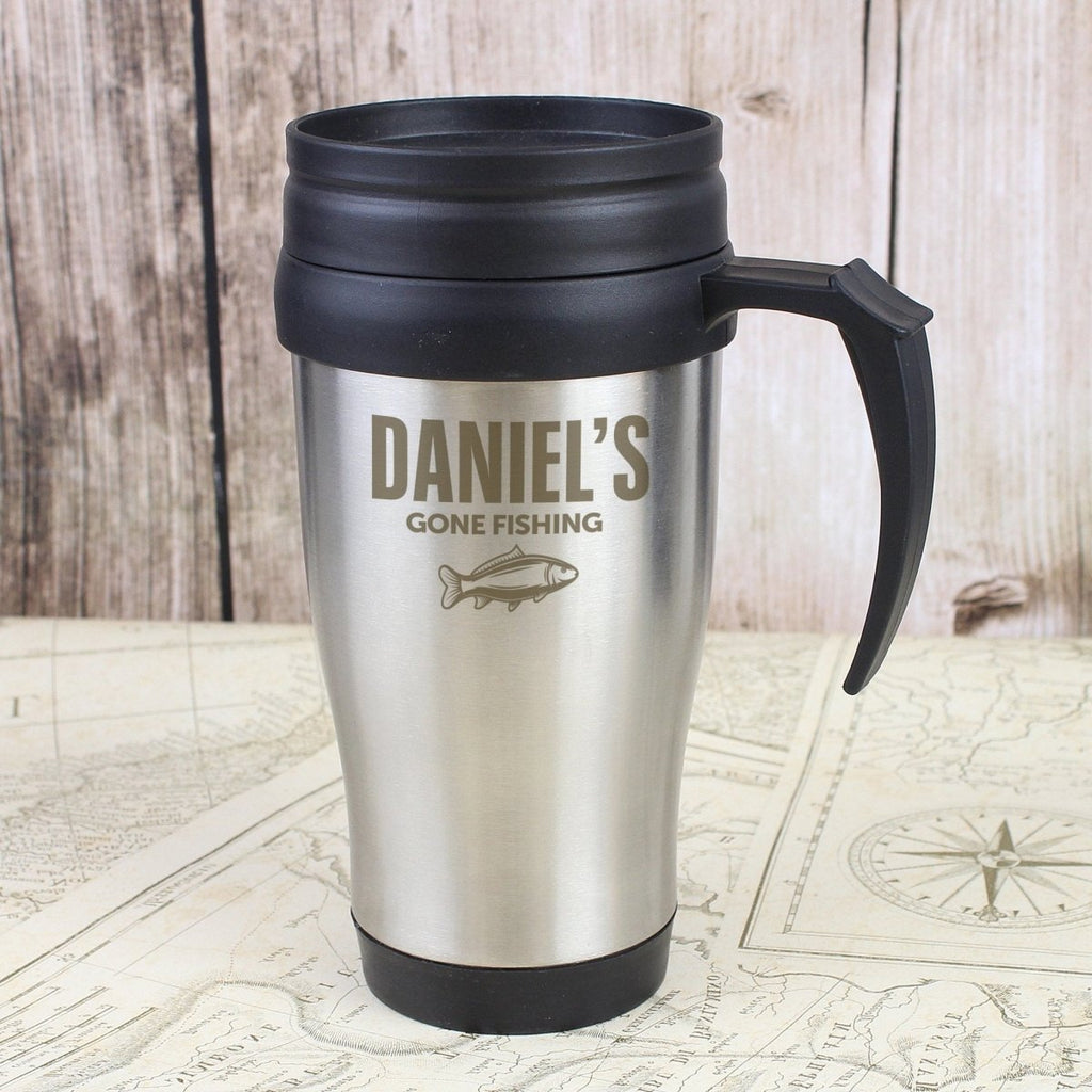 Personalised Fishing Travel Mug - Engraved Memories