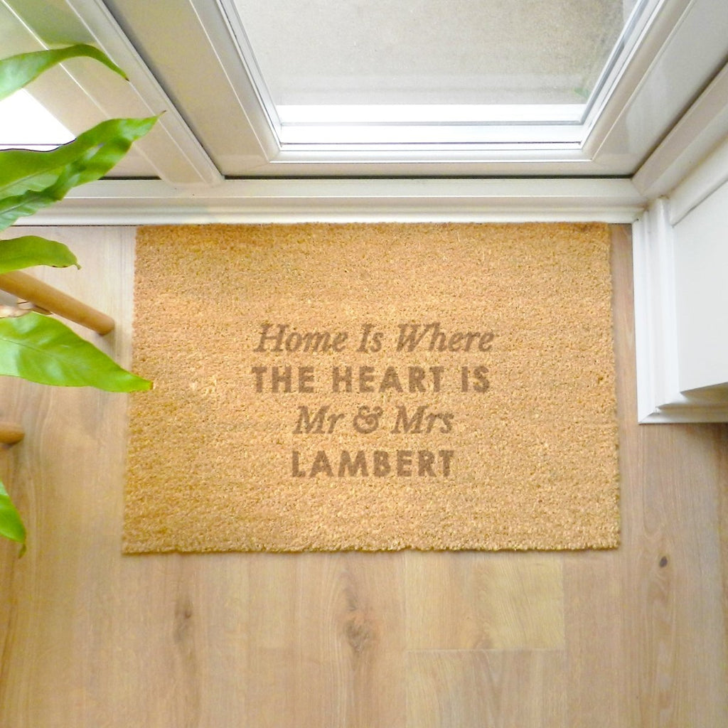 Personalised Free Text Rectangle Indoor Doormat - Engraved Memories