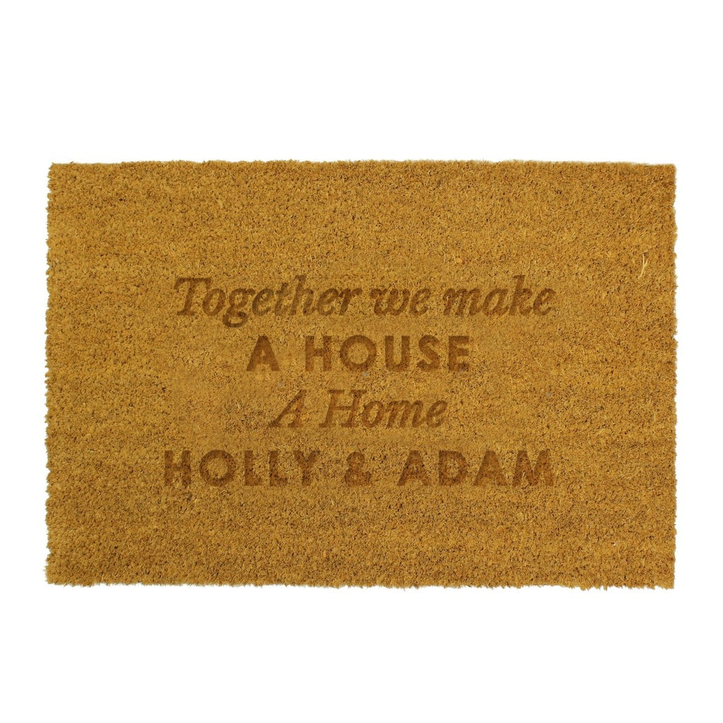 Personalised Free Text Rectangle Indoor Doormat - Engraved Memories