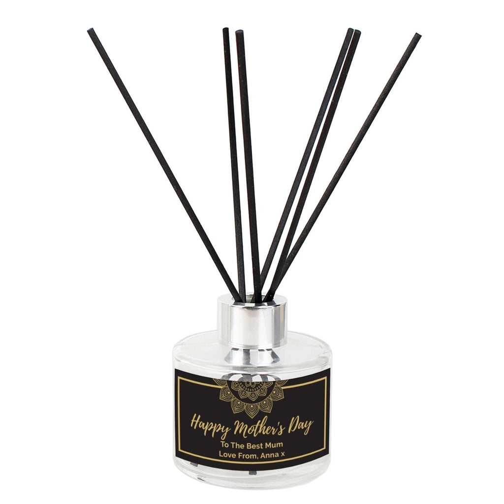 Personalised Gold Mandala Reed Diffuser - Engraved Memories