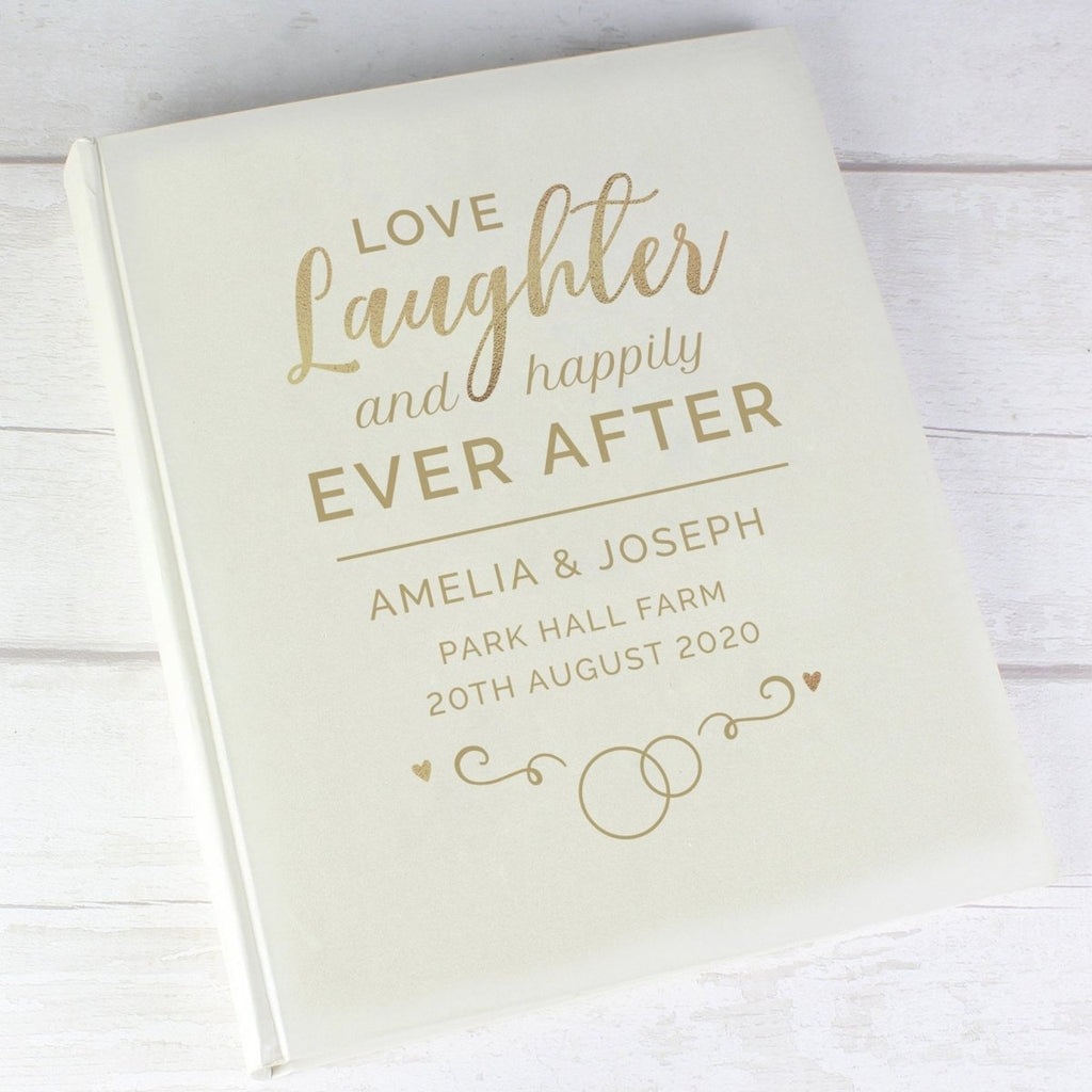 Personalised Happily Ever After Traditional Album - Engraved Memories