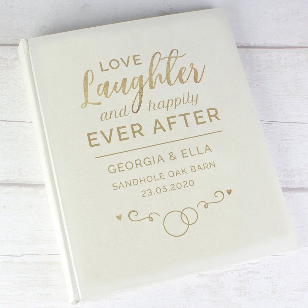 Personalised Happily Ever After Traditional Album - Engraved Memories