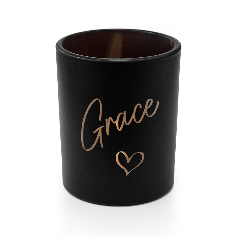 Personalised Heart Candle Holder - Engraved Memories