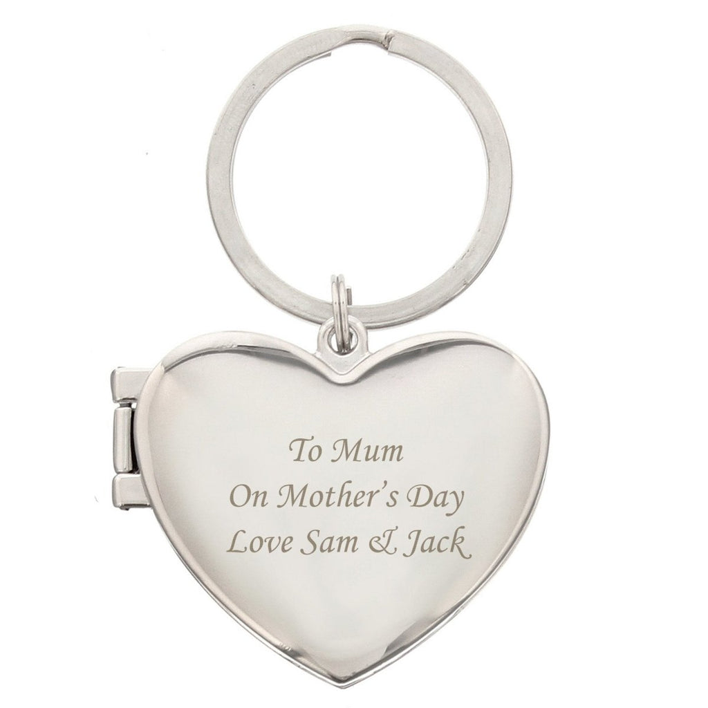 Personalised Heart Photoframe Keyring - Engraved Memories