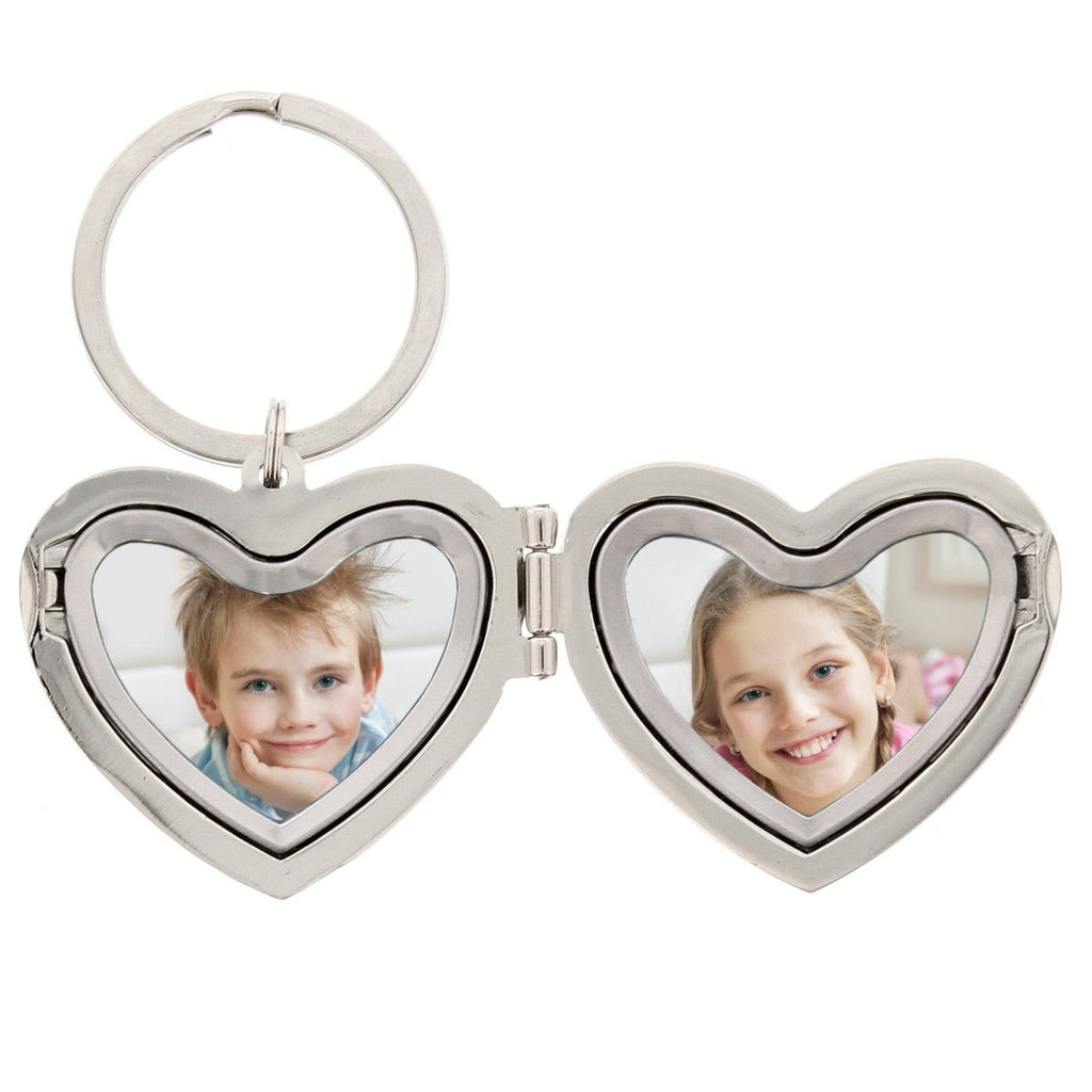 Personalised Heart Photoframe Keyring - Engraved Memories