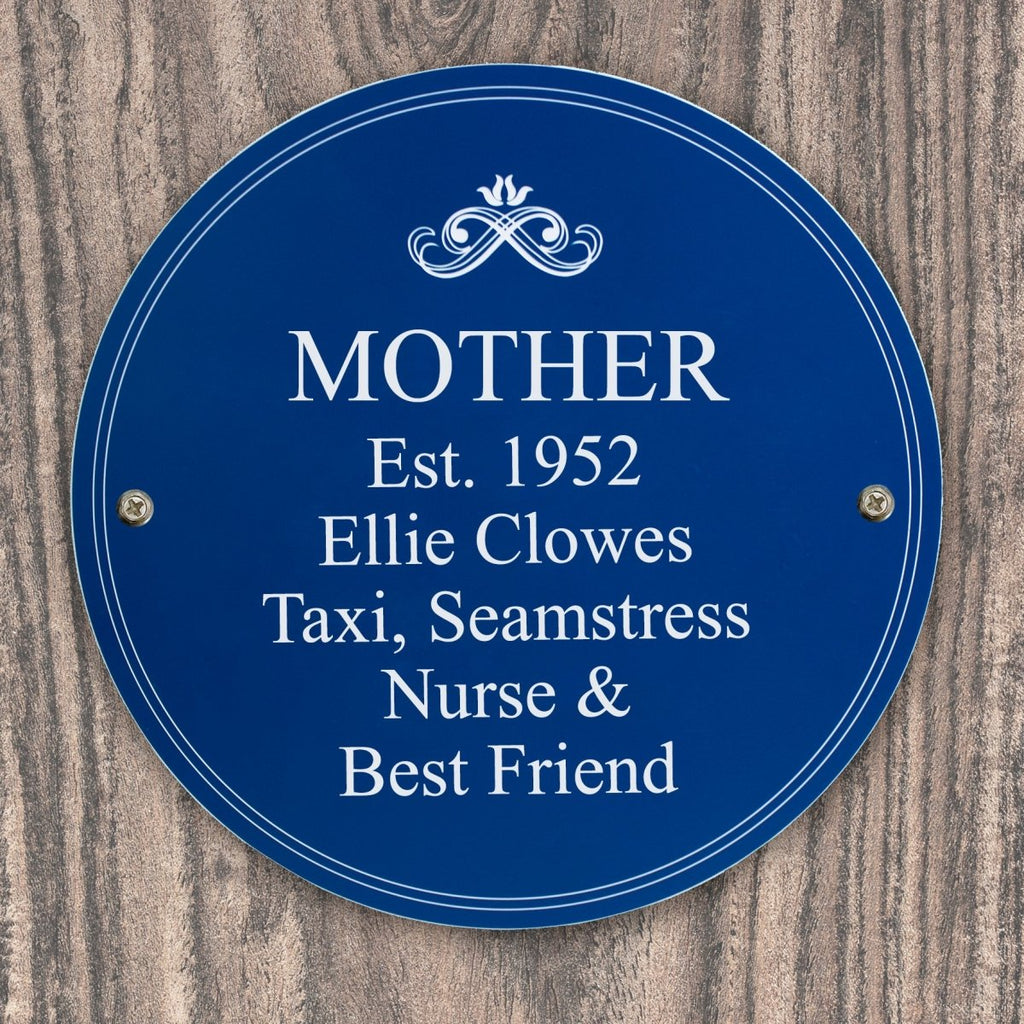 Personalised Heritage Plaque, Father's day Gift for Men - Engraved Memories