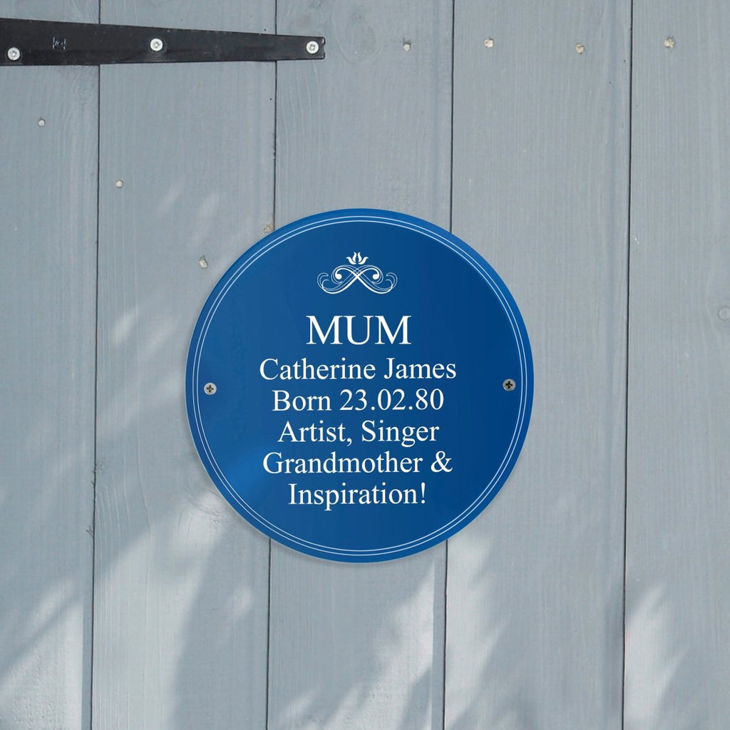 Personalised Heritage Plaque, Father's day Gift for Men - Engraved Memories