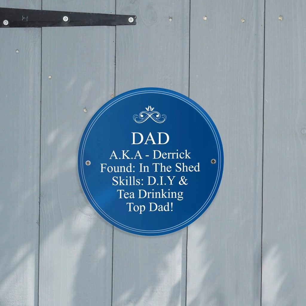 Personalised Heritage Plaque, Father's day Gift for Men - Engraved Memories