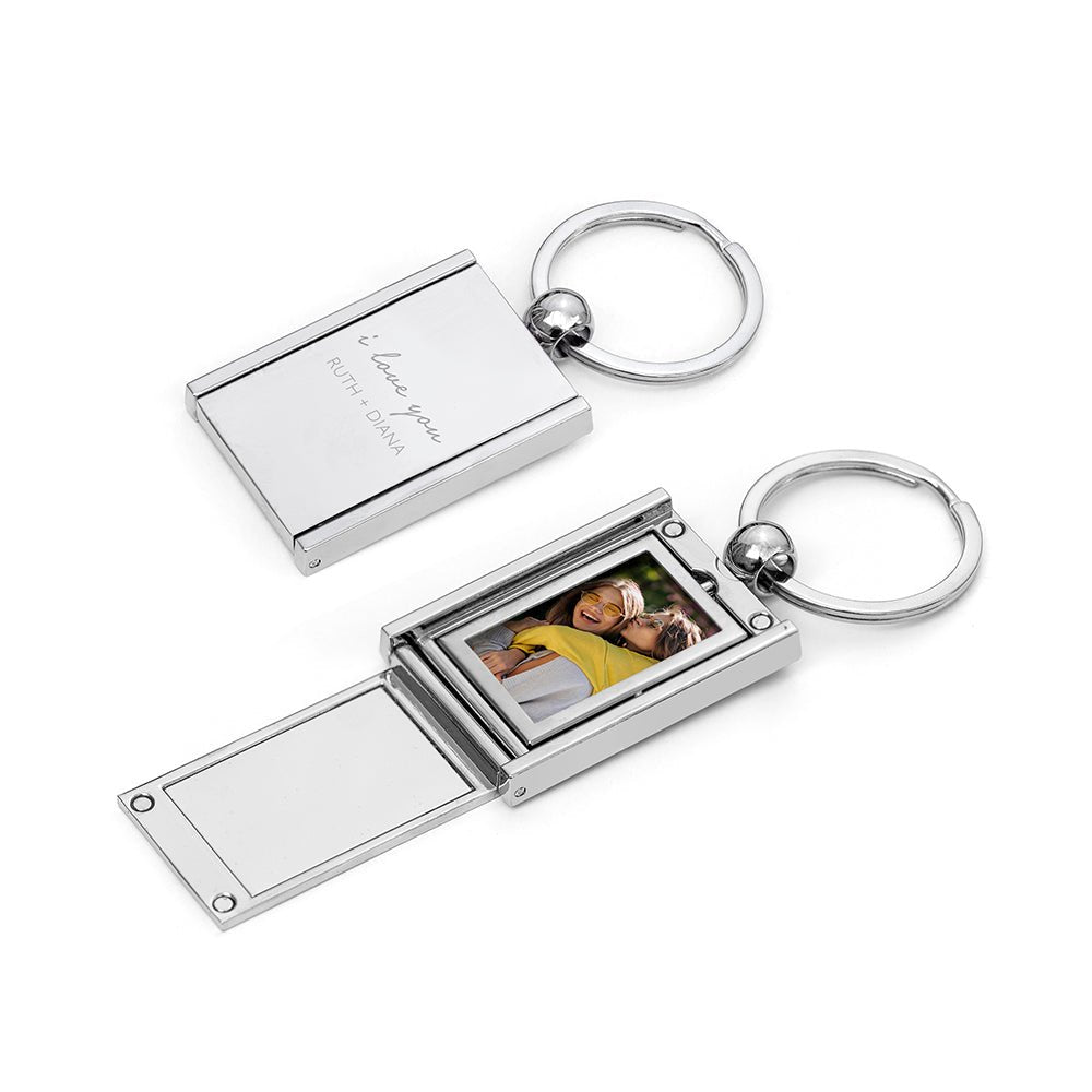 Personalised I Love You Mini Frame Keyring - Engraved Memories