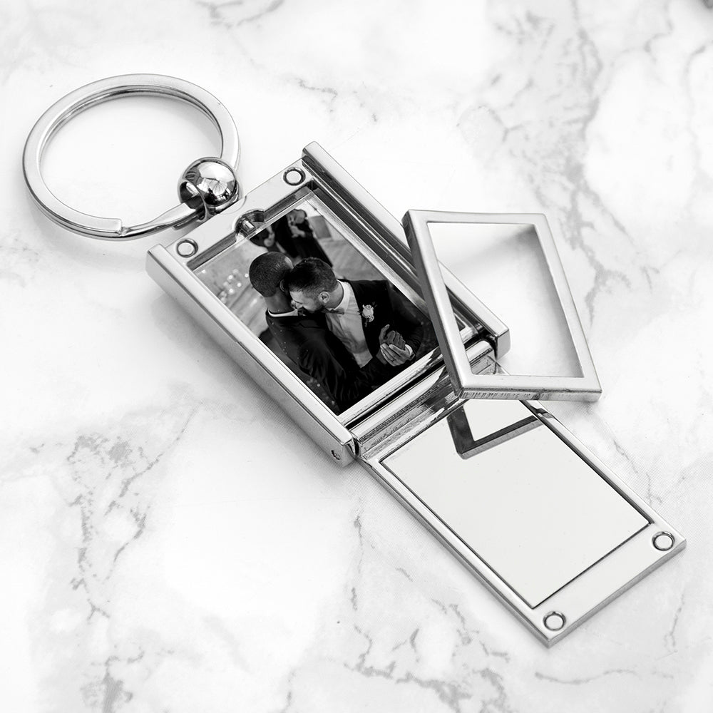 Personalised I Love You Mini Frame Keyring - Engraved Memories