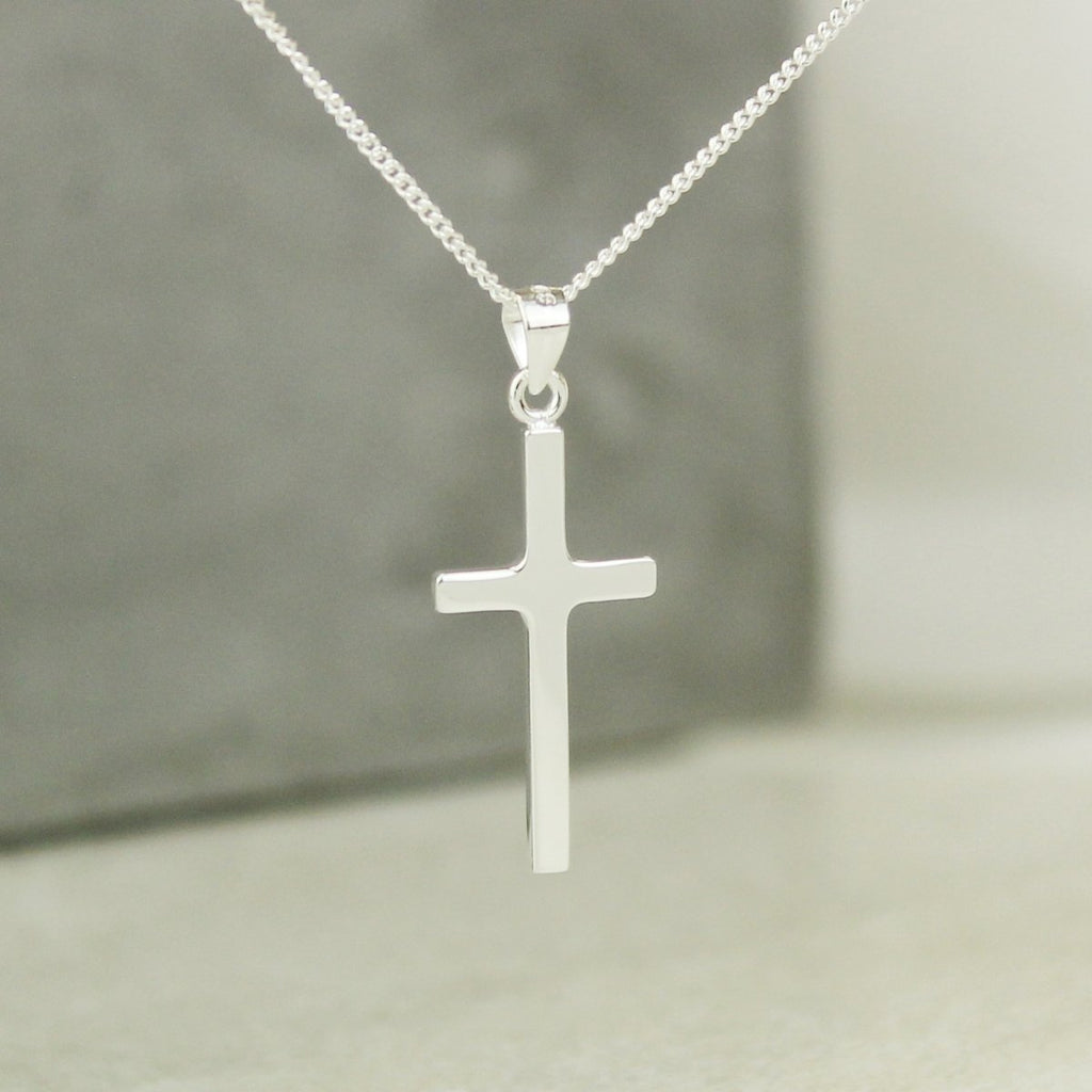 Personalised In Loving Memory Cross Sentiment Memorial Necklace and Box - Engraved Memories