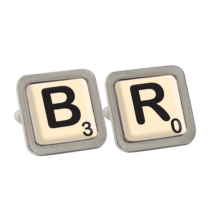 Personalised Initial and Age Cufflinks - Engraved Memories