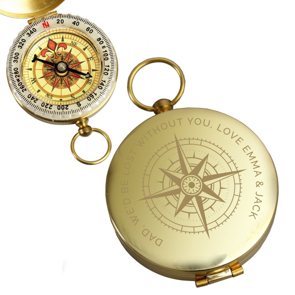 Personalised Keepsake Compass - Engraved Memories