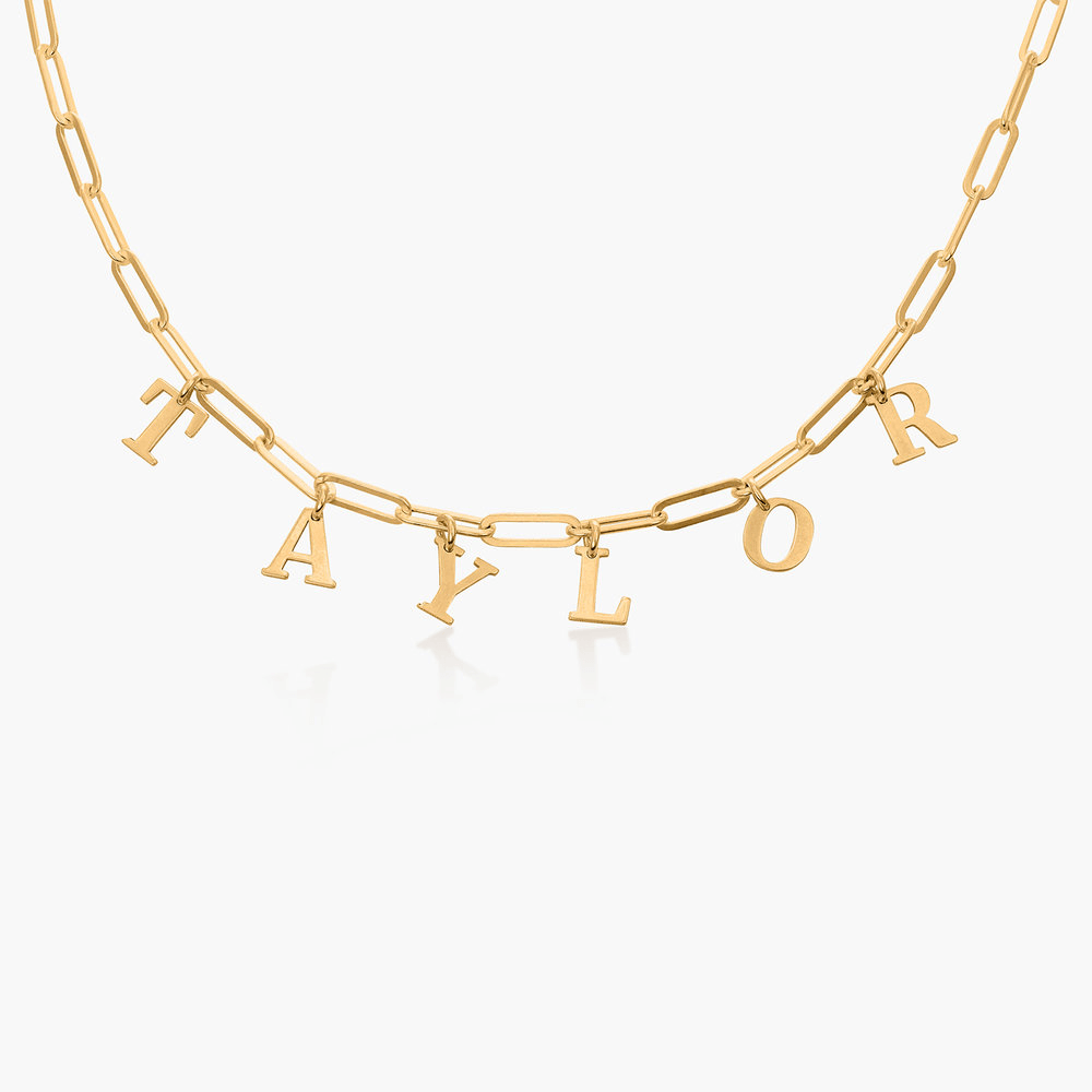 Personalized letter necklace in sterling silver, custom name design, dainty and trendy, perfect Valentine's gift.