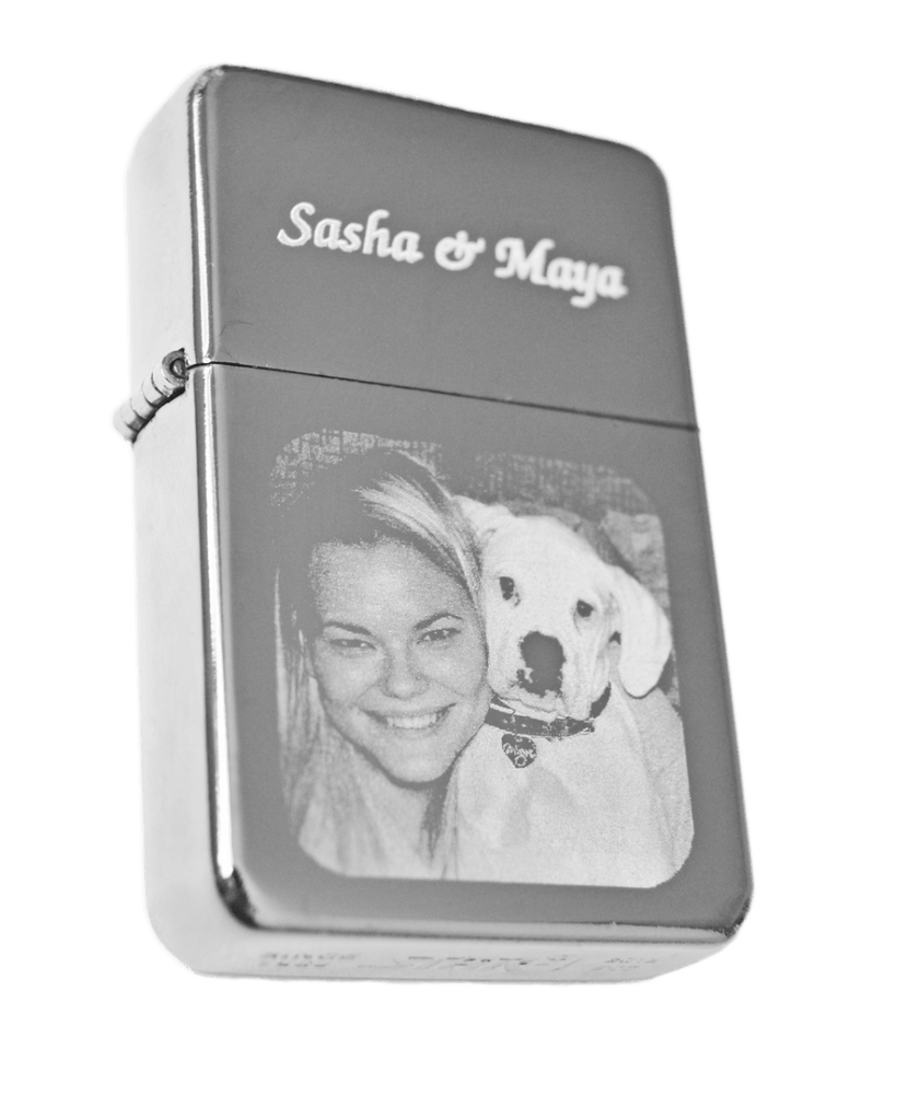 Photo personalized & engraved Star windproof lighter Father's day gift - Engraved Memories