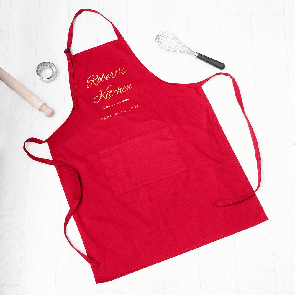 Personalised Made with Love Apron - Engraved Memories