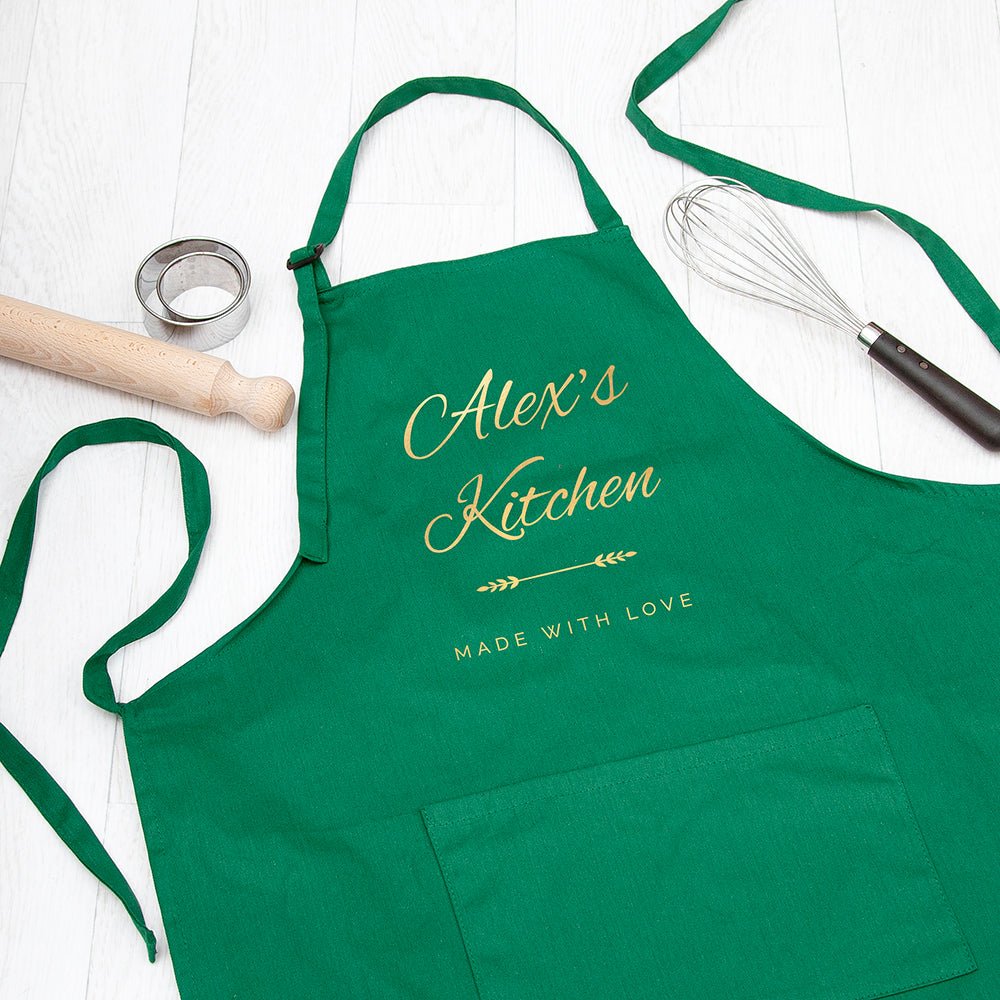 Personalised Made with Love Apron - Engraved Memories