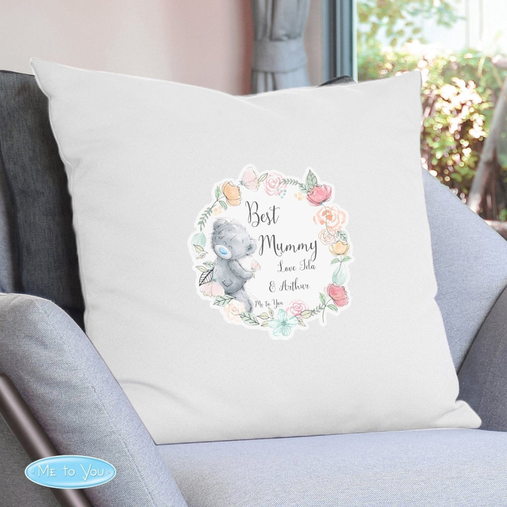 Personalised Me to You Floral Cream Cushion Cover - Engraved Memories