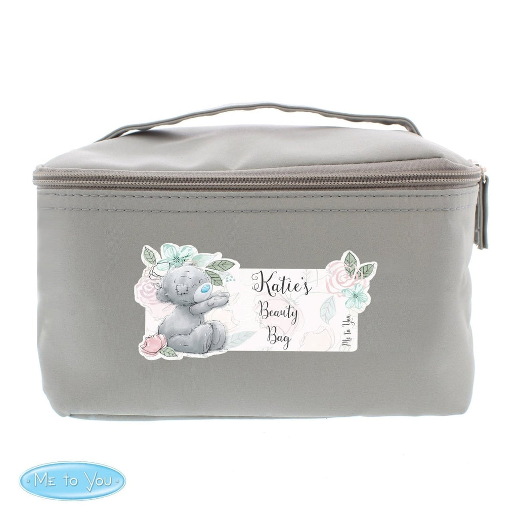 Personalised Me to You Floral Grey Vanity Bag - Engraved Memories