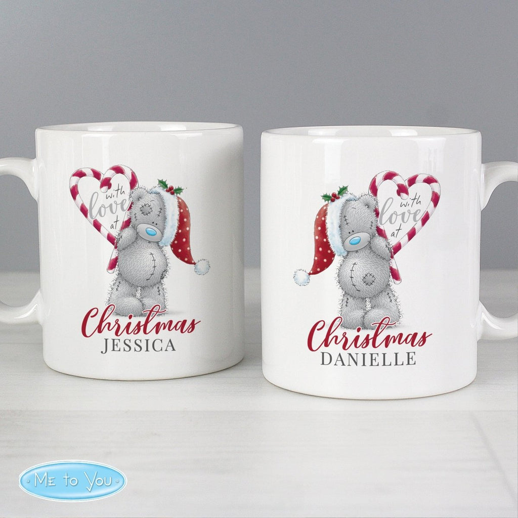 Personalised Me To You 'With Love At Christmas' Couples Mug Set - Engraved Memories