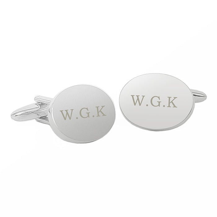 Personalised Oval Cufflinks - Engraved Memories