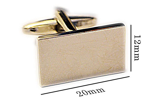 Stylish engraved cufflinks in a chrome case, perfect for weddings, anniversaries, or corporate events with free engraving offered.