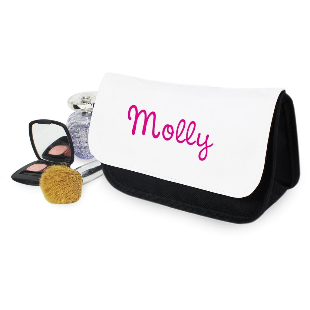 Personalised Pink Name Island Make Up Bag - Engraved Memories