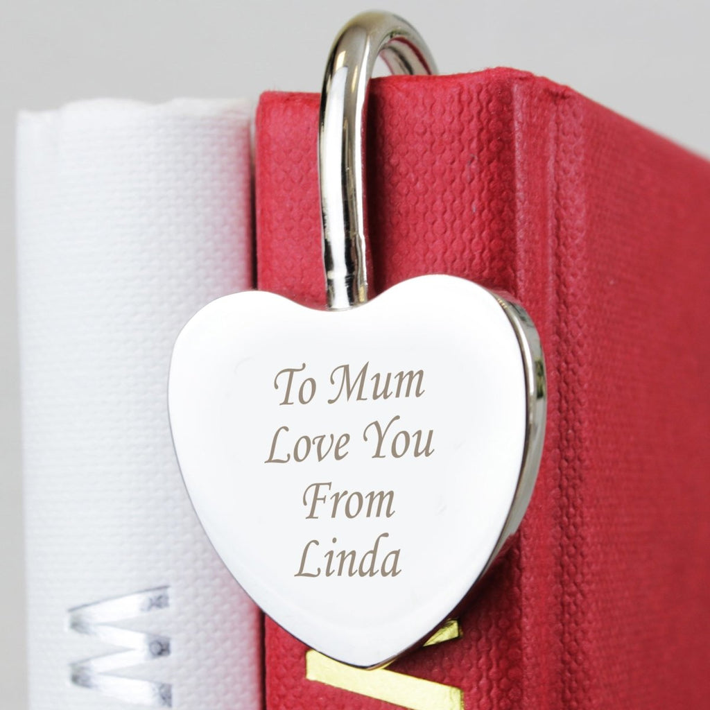 Personalised Silver Heart Bookmark - Engraved Memories