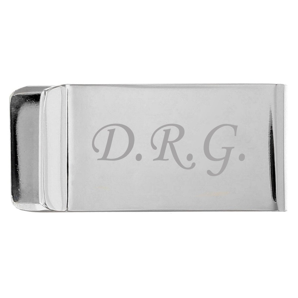 Personalised Silver Plated Money Clip - Engraved Memories