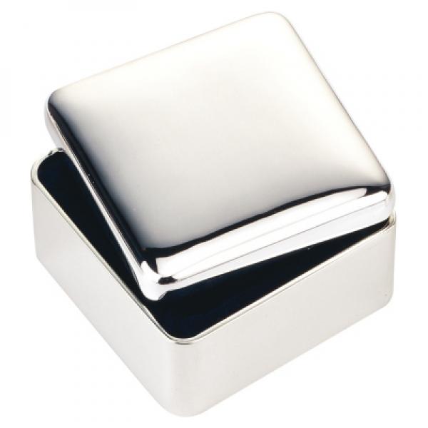 Personalised silver heart-shaped trinket box, perfect for storing cherished items and engraved with a heartfelt message