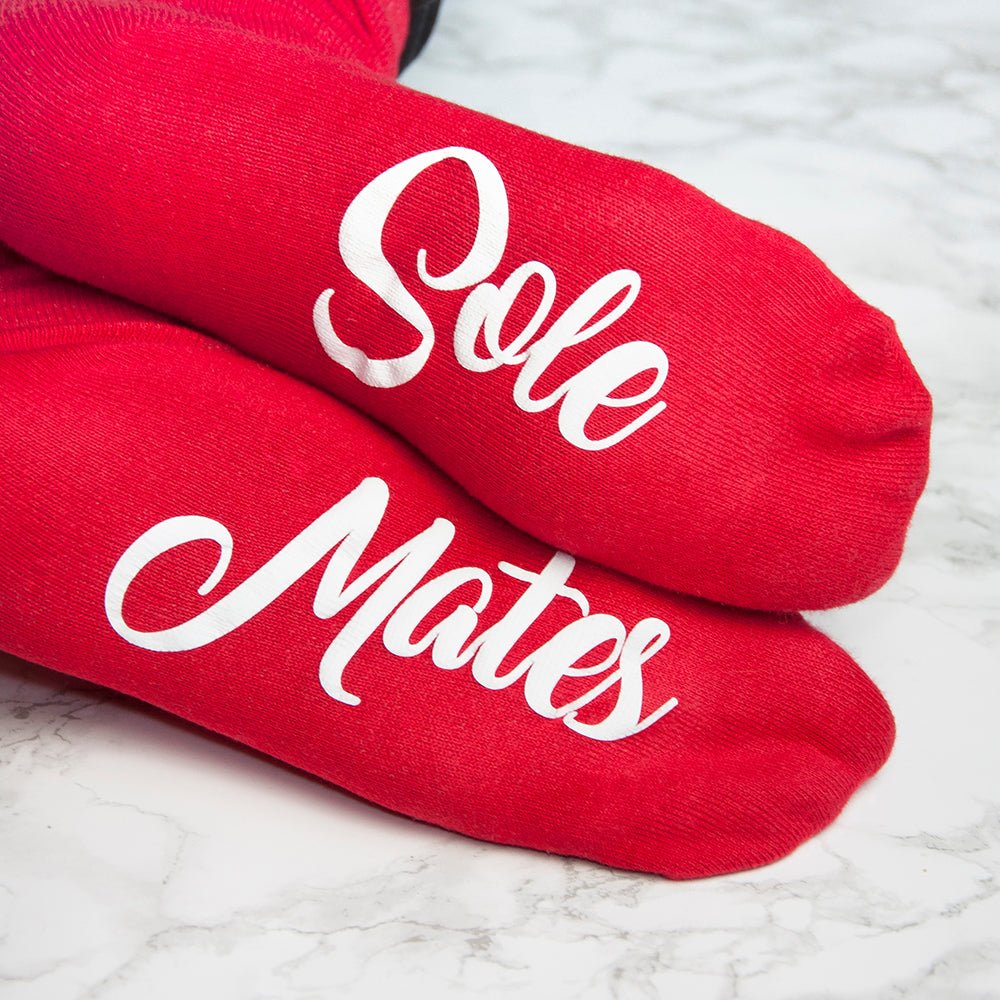 Personalised Sole Mates Romantic Socks - Engraved Memories