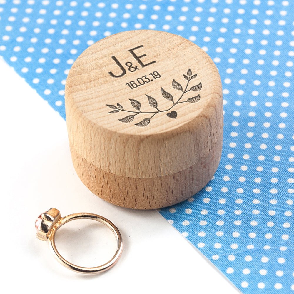 Personalised Special Date Ring Box - Engraved Memories