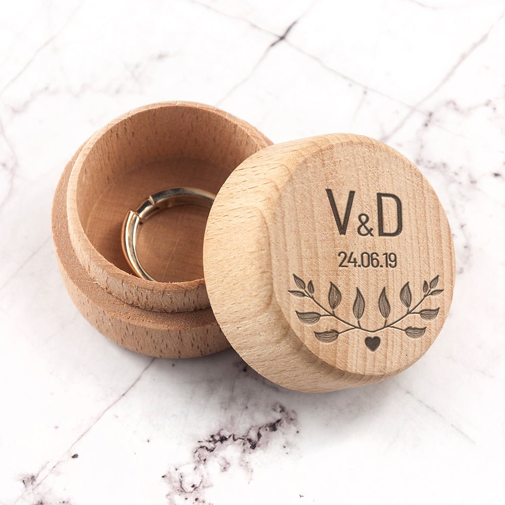 Personalised Special Date Ring Box - Engraved Memories