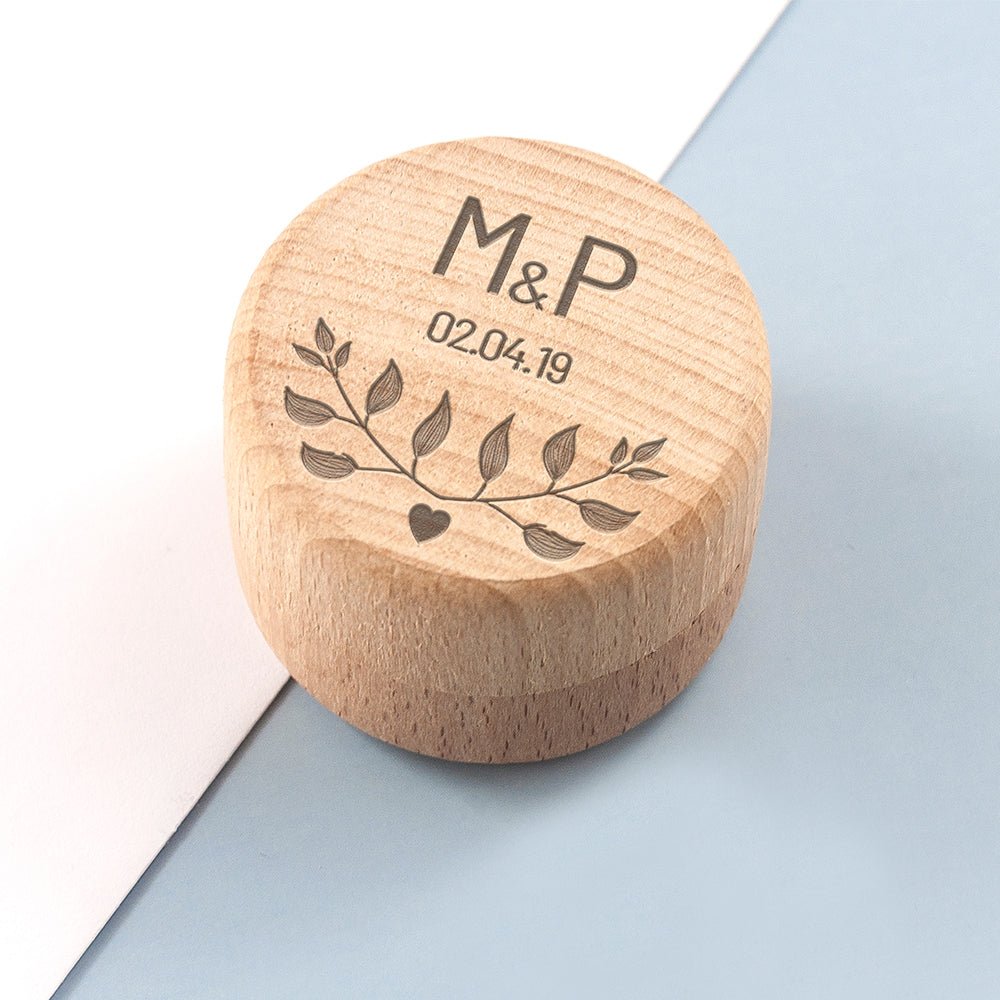 Personalised Special Date Ring Box - Engraved Memories