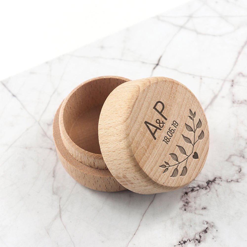 Personalised Special Date Ring Box - Engraved Memories