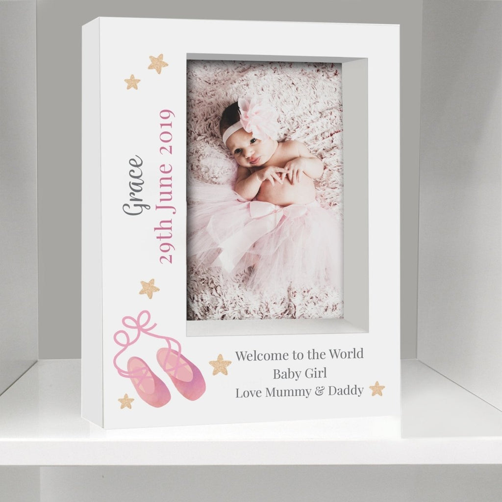 Personalised Swan Lake Ballet 7x5 Box Photo Frame - Engraved Memories