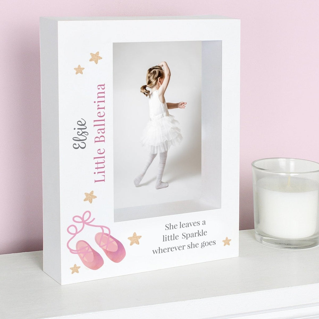 Personalised Swan Lake Ballet 7x5 Box Photo Frame - Engraved Memories