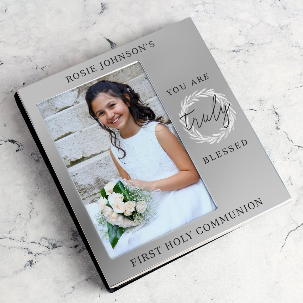 Personalised Truly Blessed 6x4 Photo Frame Album - Engraved Memories