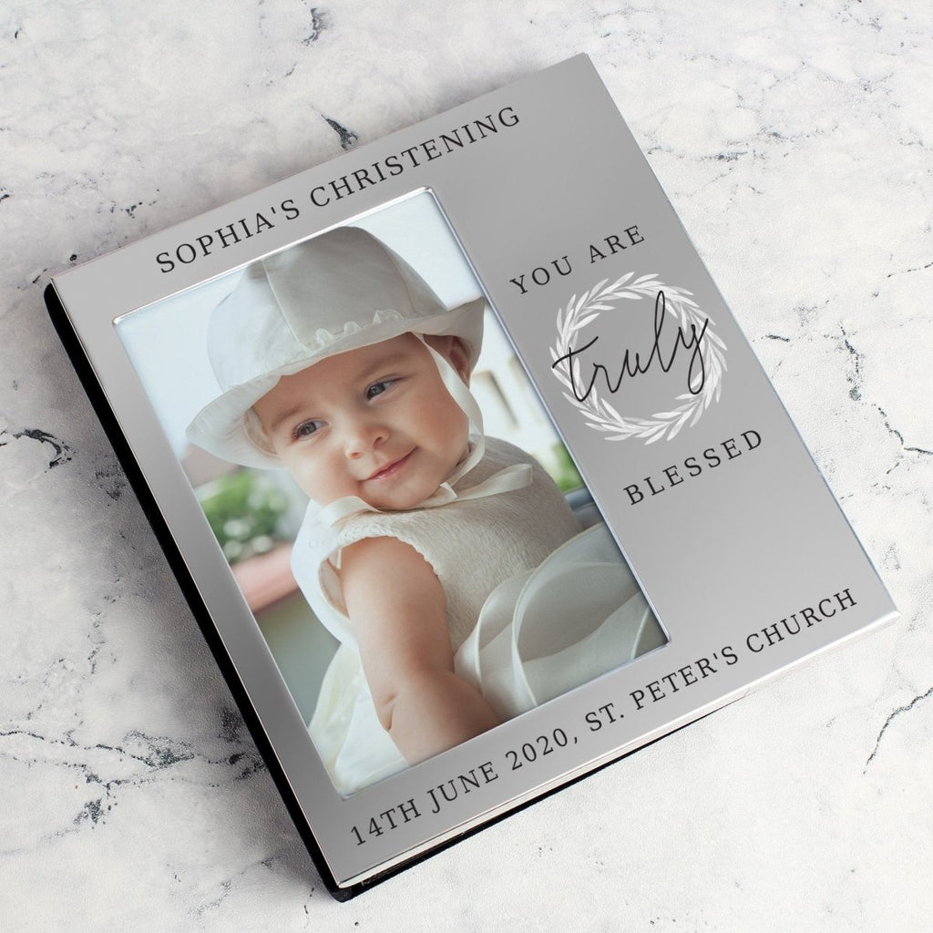 Personalised Truly Blessed 6x4 Photo Frame Album - Engraved Memories