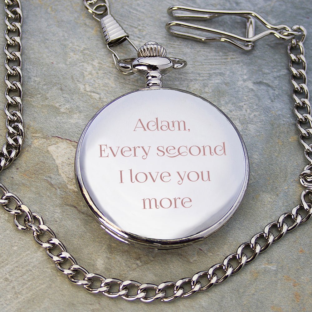 Personalised Valentine's Day Pocket Watch - Engraved Memories