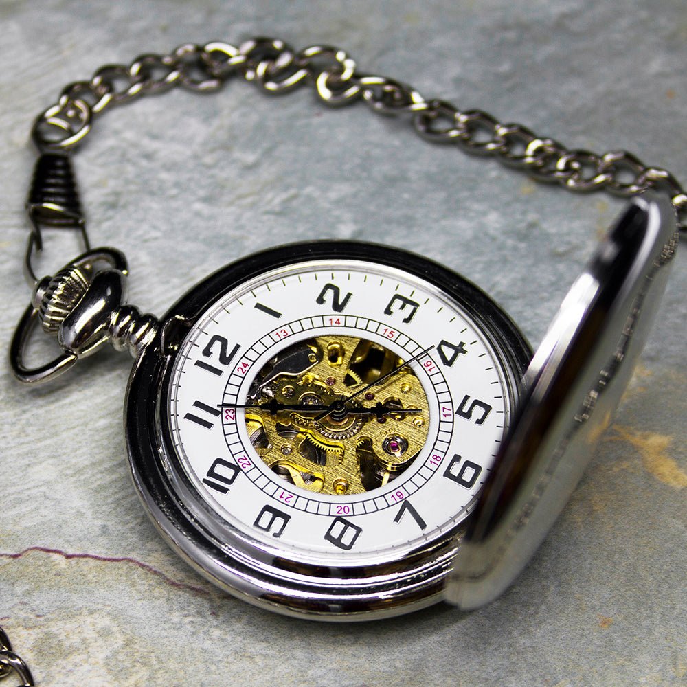 Personalised Valentine's Day Pocket Watch - Engraved Memories