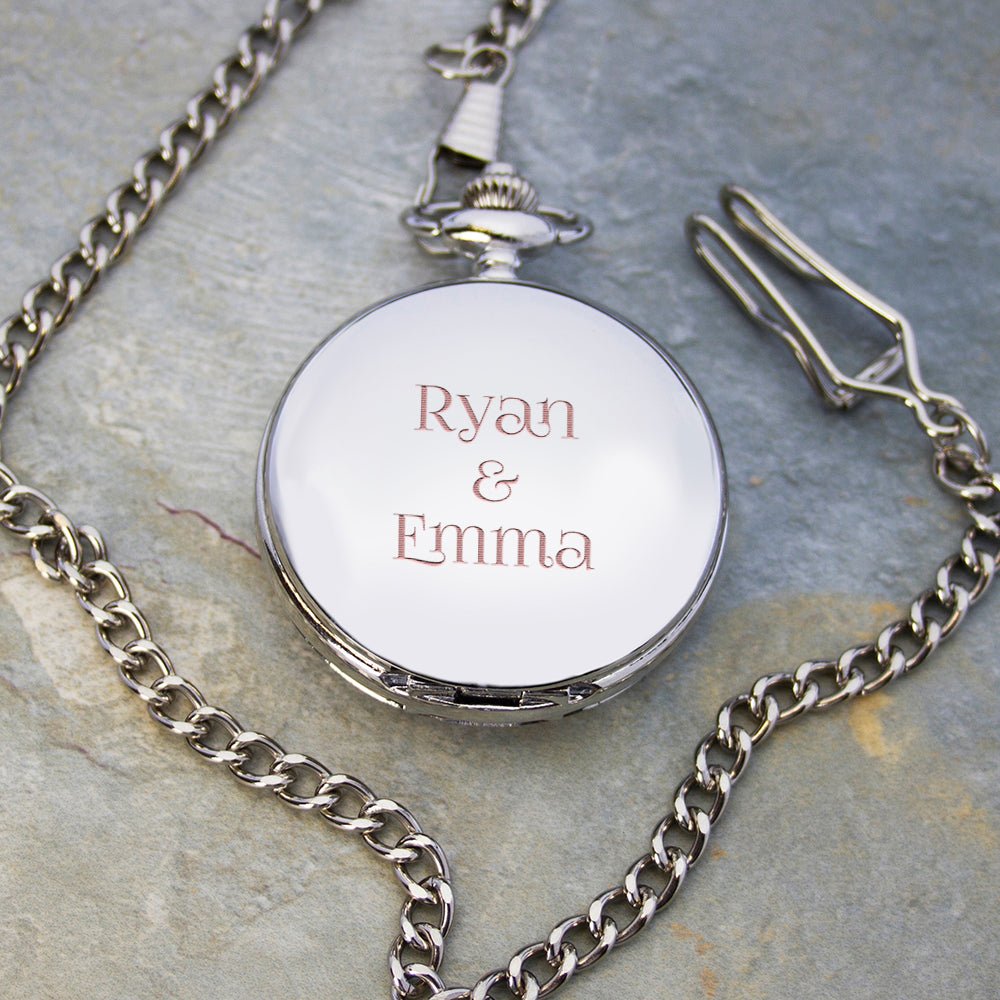 Personalised Valentine's Day Pocket Watch - Engraved Memories