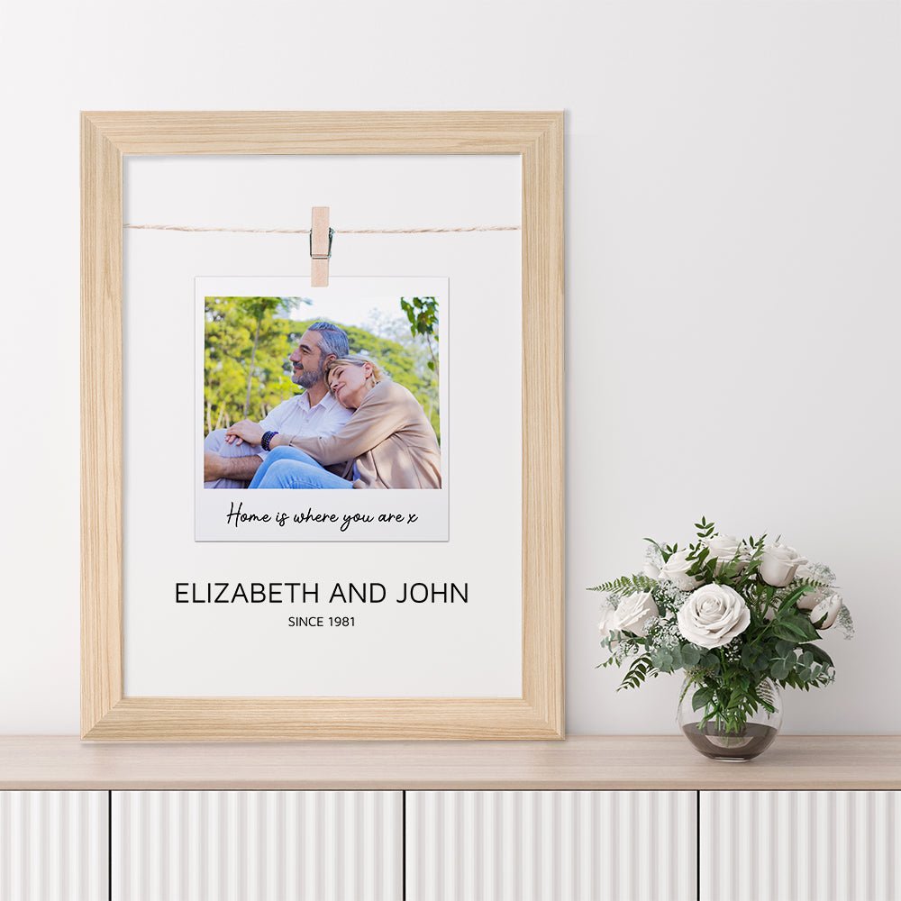 Personalised Valentine's Polaroid Print - Engraved Memories