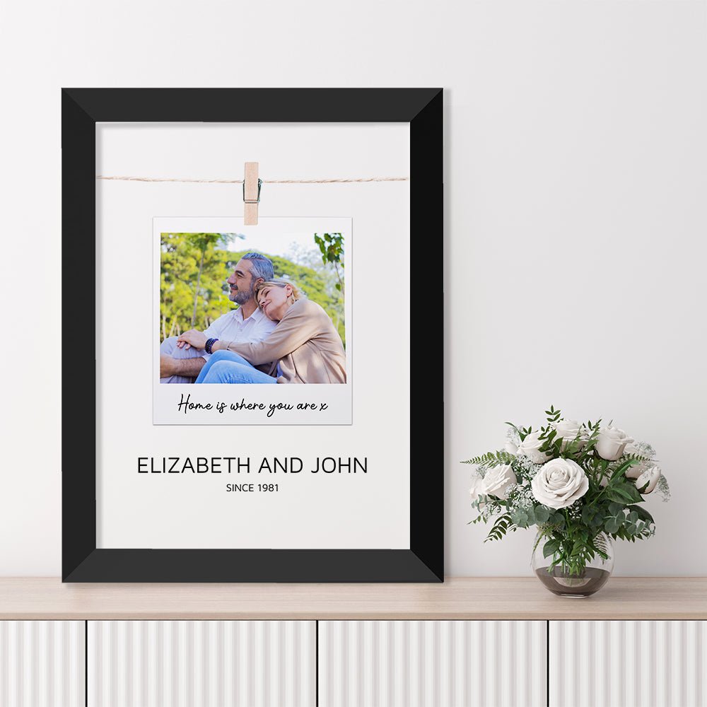 Personalised Valentine's Polaroid Print - Engraved Memories