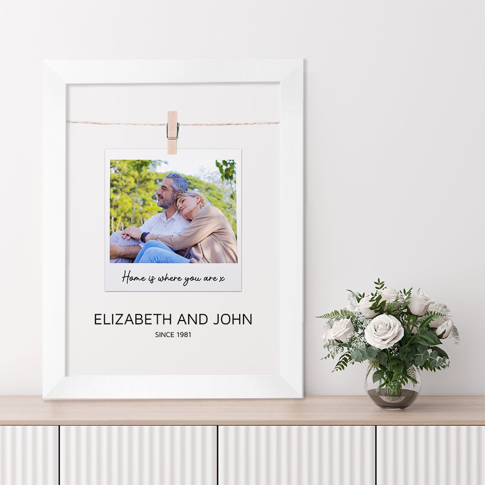 Personalised Valentine's Polaroid Print - Engraved Memories