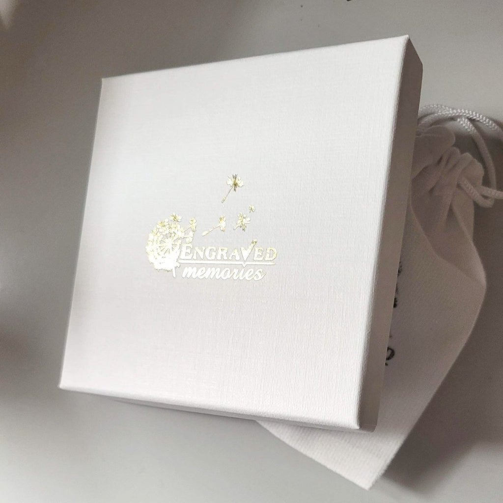 A personalized pet memorial necklace featuring a custom photo and message, crafted from durable stainless steel for lasting memories.